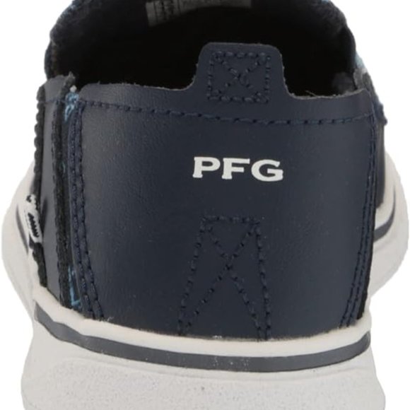Columbia Boys Bahama PFG Boat Shoe, Collegiate Navy/White, 4 Big Kid US unisex - Picture 5 of 7